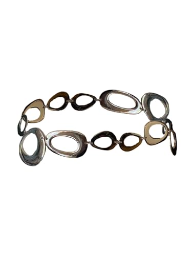 WDIRARA Women's Metal Waist Chain Belt Body Chain Adjustable Belts for Jeans Dress