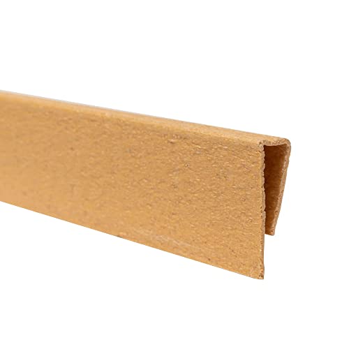 paramondo Profilo di Copertura per Canniccio Recinzione Frangivista LOP, Clip di Fissaggio 1,5 m di Lunghezza, Colore Bambu