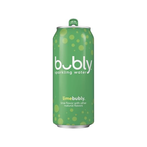 Bubly Lime Flavor Sparkling Water, 12 fl. oz., Pack of 24 Cans (17144)
