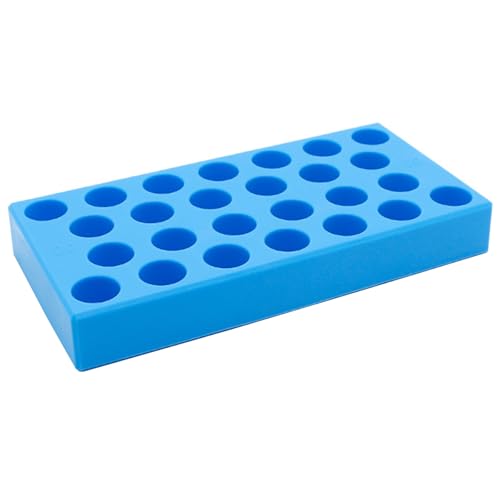 Caja de almacenamiento de herramientas para una organización eficiente, diseño de múltiples agujeros, bandeja para soporte de brocas para talleres y entusiastas de las manualidades