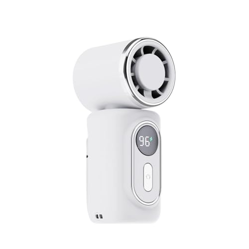 Ventilador de mano portátil recargable con soplador giratorio de 180 grados 2