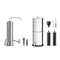 2.25G Gravity-Fed Water Filter System and Stainless Steel Countertop Water Filter System