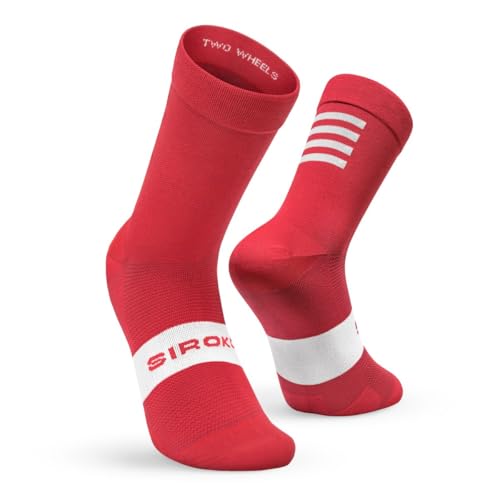 SIROKO - Fahrradsocken S1 Red Flamme Rouge - XS-S - Rot