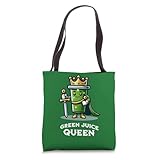 Green Juice Queen Funny Healthy Food Drink Tote Bag