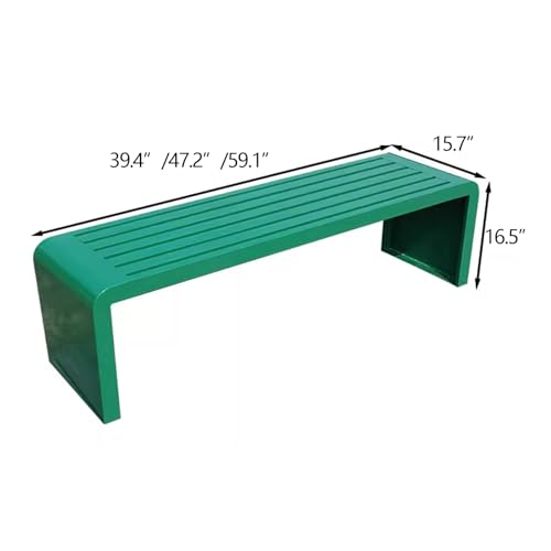 Banc de jardin en fer robuste, mobilier en métal d'exception - 3