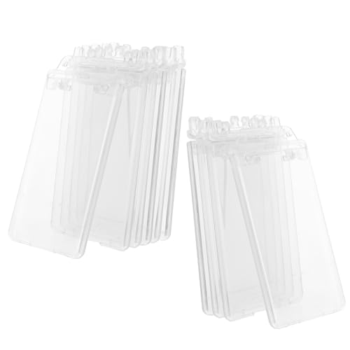 Funda para credenciales vertical portatarjetas rígido de oficina y escuela 10,4x5,9 cm