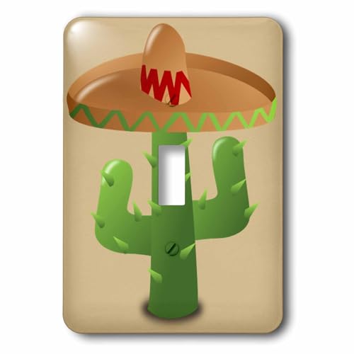 3dRose LSP_39638_2 finition brillante pour cette plaque cactus vert unique
