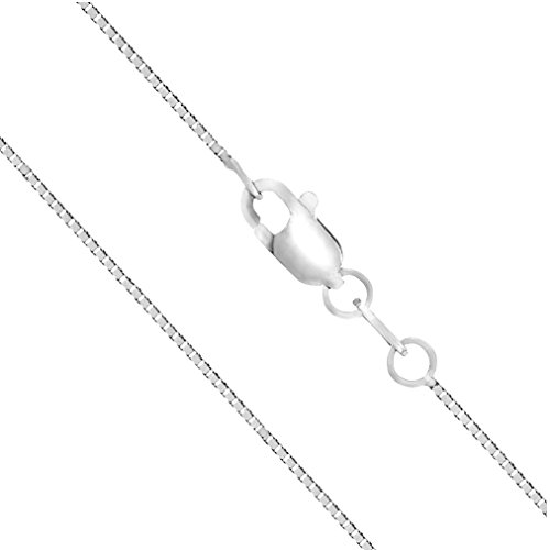 Honolulu Jewelry Company 14K Solid Gold 0.7mm Box Chain Necklace, 16" - 30"3