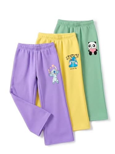 Image of HELLCAT Printed Track Pants for Girls | Blended Cotton Feel Lower | Night Pants & Track Pant Pants | Sizes 3-16 Years | Pack of 3