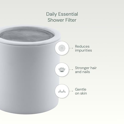 Filtro de ducha AquaBliss para un baño relajante libre de cloro con repuesto universal 6