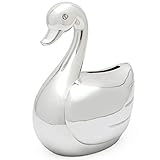 Gravuroptionen erhältlich Zilverstad Spardose Schwan versilbert 100x75x117mm