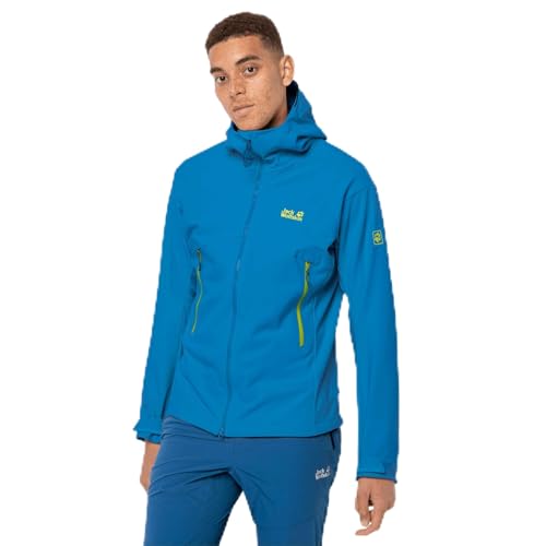 Jack Wolfskin Mountain Tech Jacke Chaqueta para Hombre, Azul Brillante, XXXL