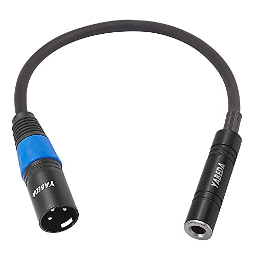 Câble audio 6,35 mm vers XLR mâle 4m adaptateur stéréo YABEDA