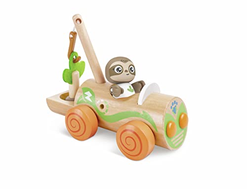 Hape Tree Planting E-Car, Green Planet Explorers | Electric Wind Turbine Car Toy, for Kids Ages 3+ Years by Hape - Used condition - Image 5