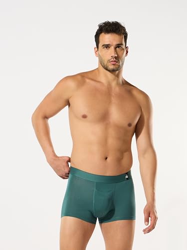 Image of ESSA Men's Ultra-Soft Modal Trunk Underwear | Moisture-Absorption with 4-Way Stretch | Breathable Contour Pouch, Microfiber Waistband with Spandex