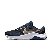 Nike Men's Legend Essential 3 Next Nature Training Shoes, Obsidian/Armory Navy/Golden Moss/Arctic Orange, 9 Size