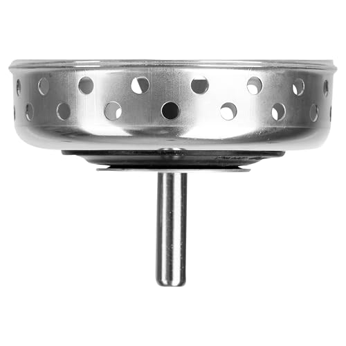 Siebkörbchen Ersatz Dichtung mit Zapfen, 1 Set, kompatibel mit IKEA LILLVIKEN 70311541, 29,2 mm langer Zapfen mit Kugel, Dichtring mit Ø 54,6 mm aussen, 30,4 mm innen, Ersatzteil für Lillviken Abfluss