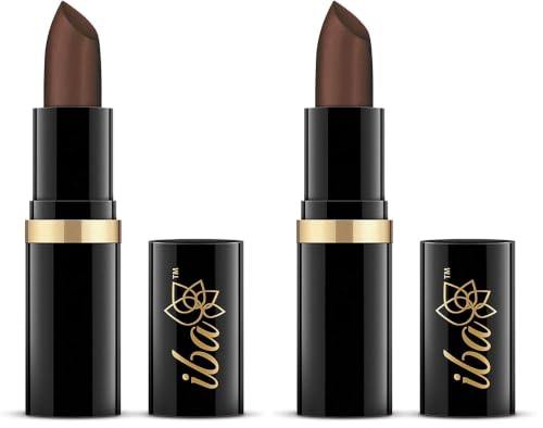 Image of Iba Pure Lips Moisture Rich Lipstick for Women- A35 Dark Chocolate, 4g | High Glossy, Creamy Finish & Smooth Texture| Hydrated Lips | Enriched with Vitamin E, Coconut Oil & Shea Butter | Intense Colour & Highly Pigmented | Lip Makeup