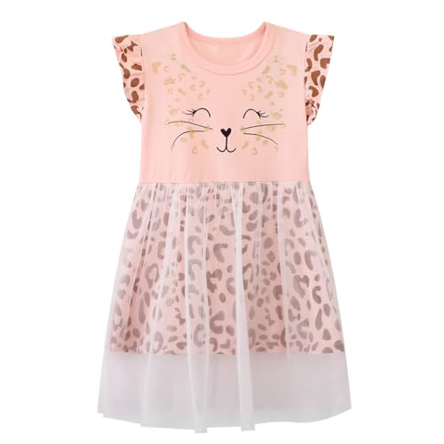 Image of Toddler Girls Tutu Dresses Cute Casual Short Sleeve Dress for Summer Daily Home School Party 2-8T