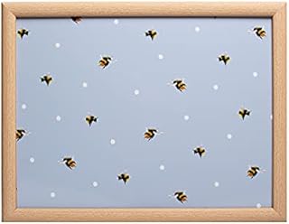 Sabichi Bees Blue Cushioned Lap Tray with Bean Bag Base