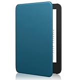 MoKo Funda Compatible con 6" Nuevo Kindle(11ª Generación 2024/2022),Pavo Real Azul
