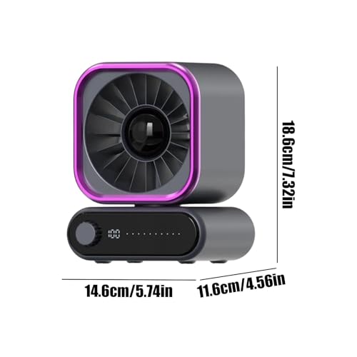 Ventilateur de bureau USB oscillant pour maison et bureau