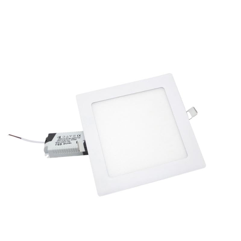 Spot LED Extra Plat Carré 12W Blanc - Blanc Chaud 2300K - 3500K - SILAMP
