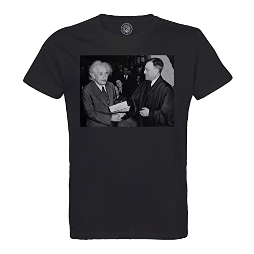 T-Shirt Homme Albert Einstein Coton Bio de Qualité Supérieure Col Rond
