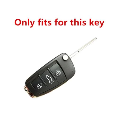 Étui de clé Audi finition premium pour boutons télécommande A4 B8 A6 C6 Q7 - 2