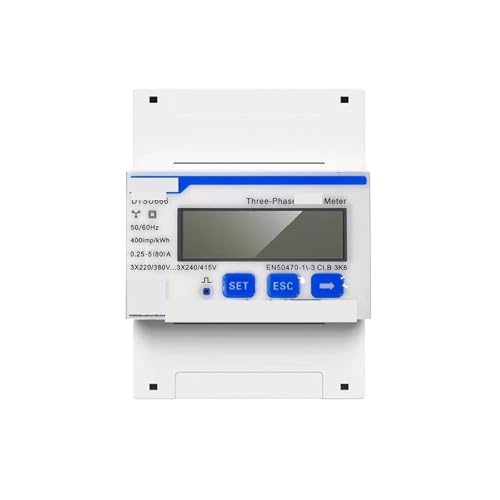 Wattmètre monophasé DDSU666 bidirectionnel 80A pour analyser l'injection et la consommation