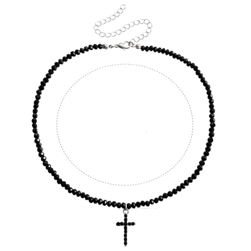 Collier de perles noires TABOJS : le ras du cou parfait pour sublimer un décolleté terne