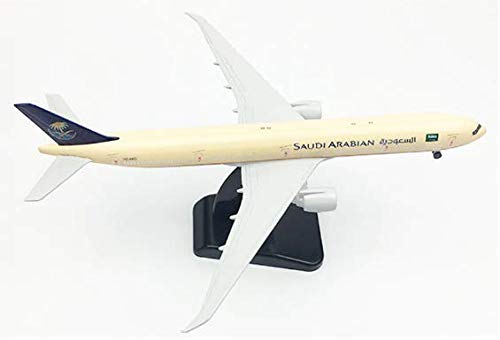 Image of Saudi Arabian Airlines Boeing 777 20CM Silver Metal Diecast Airplane Model Plane Model B747, Silver