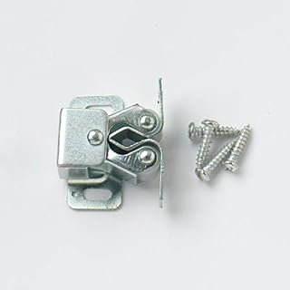Merriway® BH00045 (4 Pcs) Zinc Plated Double Roller Cupboard Cabinet Door Catches - Pack of 4 Pieces