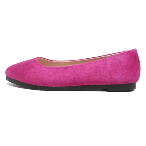 Image of Dear Time Women's Flats Comfortable Slip On Ballet Flats Soft Solid Casual Shoes