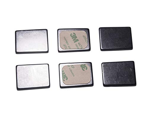 Shungite Sticker Plate for Cell Phone emf Protection 5G Blocker - Qty: 6 pcs Pack - Size: 30x40 mm ~ 1.2 x1.6 inch - from Real Shungite Stones Type II That Have Radiation-Absorbing Fulleren Carbon C60