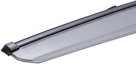 WellVisors Window Visors Wind Deflectors Compatible with Land Rover 2005-2016 LR3 LR4 with Black Trim Rain Guards 3-847LR002