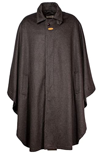 HUBERTUS klassischer Loden Wetterfleck Lodenkotze Forest Jagd Umhang braun...
