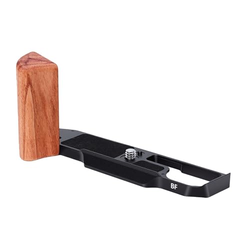 Empuñadura ergonómica en L de palisandro para cámaras BF
