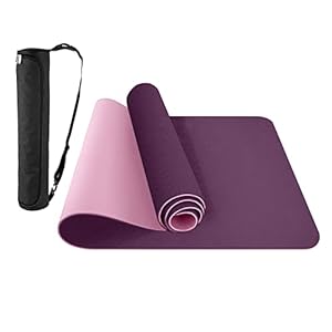 ComFy Mat Yoga Mat – Non-Slip Premium TPE Yoga Mat [Bonus Waterproof Carry Bag] – Eco-Friendly Workout Mat for Pilates, Meditation, Women, Men – Fitness Exercise Mat, 183cm x 61cm x 6mm