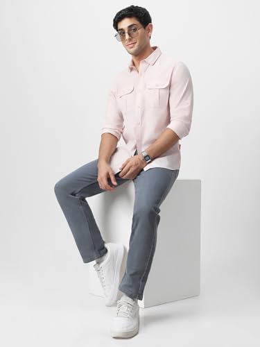 Image of Urbano Fashion Men's Cotton Full Sleeve Regular Fit Casual Solid Shirt