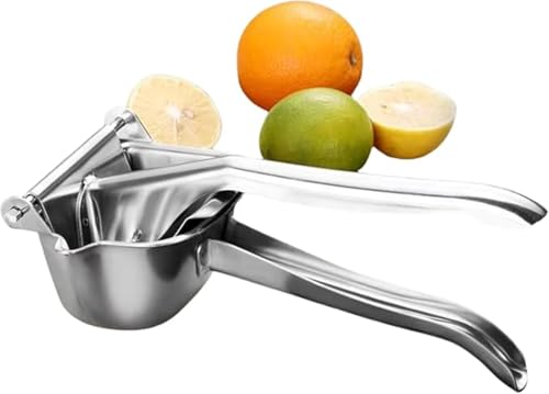 Yinxiufa 果汁しぼり器 手動ジューサー みかん絞り器 絞り器 果物 小型 304ステンレス製 厚い手 頑丈 耐久性 人間工学的 操作簡単 野菜 オレンジ 柚子 小さい キッチン用具 男性 女性兼用 業務用 家庭用 (A)