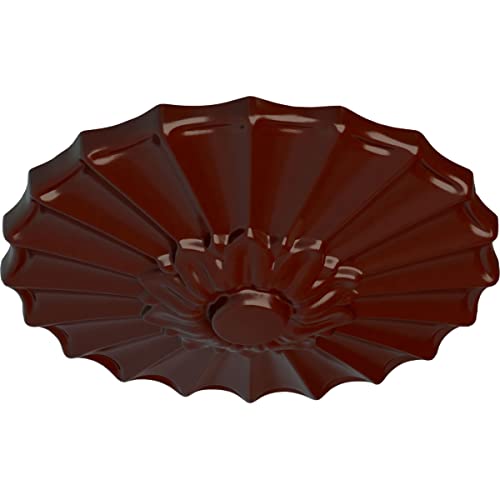 Image of Ekena Millwork Shakuras Ceiling Medallion, Brushed Mahogany