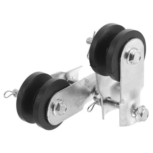 Holibanna 2pcs Ceiling Fan Pulley Mounting Brackets Heavy-Duty Fan Installation Tools Industrial Ceiling Wall Pulley Support Brackets for Repair and Mounting