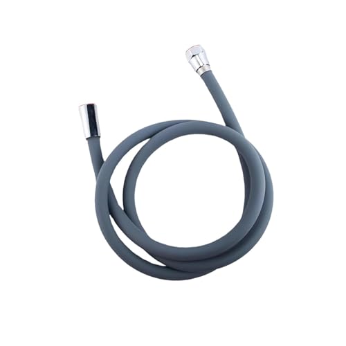 Tubo flessibile per doccia in silicone da 1,5 m, connettore filettato da 0,5 m, flussi d'acqua ad alta pressione in bagno resistente alla muffa