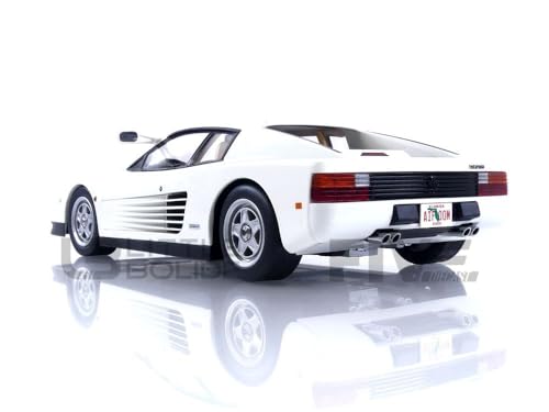 Modelo a escala 1:18 Coche Miniatura Coleccionable Blanco miniatura 4