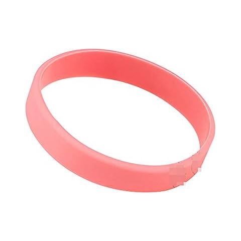 10pcs/set blanco pulsera de silicona pulseras de goma, rosa de Topelec Cover