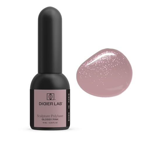 DIDIER LAB Sculpture Polybase UV Smalto Unghie Glossy Pink - Base Coat & Smalto per Unghie 2in1 Autolivellante - Forte Adesione Smalto Semipermanente LED UV - Manicure Rapido e Perfetto - 10ml