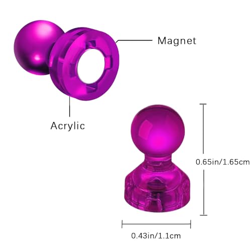 Set de 40 imanes decorativos rosas para refrigerador miniatura 2