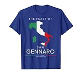 Feast of San Gennaro Festival New York Little Italy Flag T-Shirt, Men, Royal Blue, XX-Large