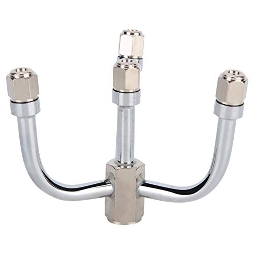 NOBRAND 4-Nozzle Metal Spray Head for Lawn Sprinkler Irrigation Garden Yard Watering